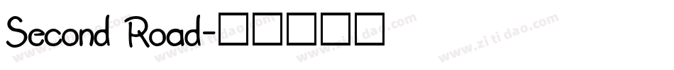 Second Road字体转换